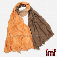 men's fine solid winter wear wool ombre shawl